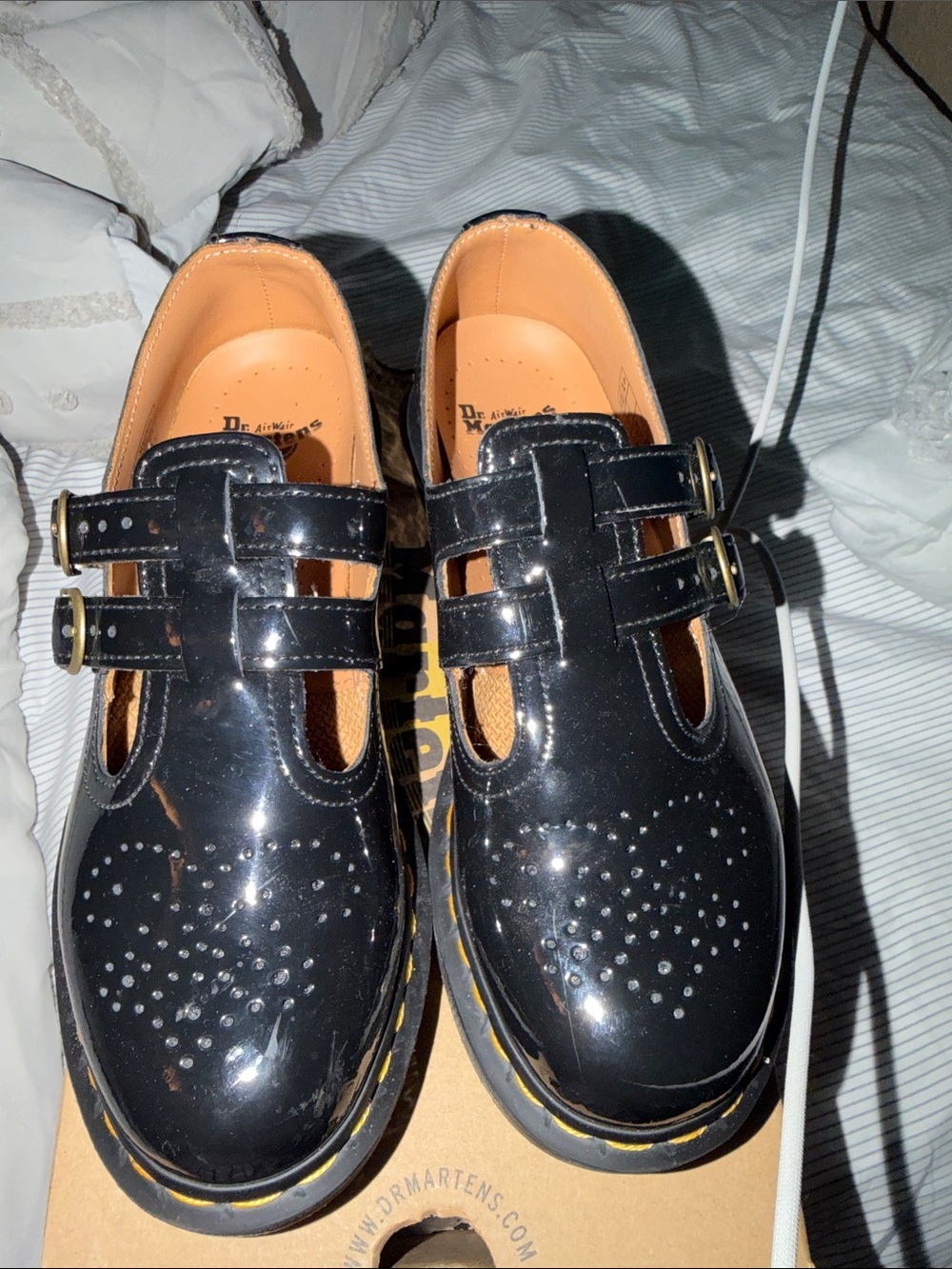 Dr. Martens 8065 Mary Jane Patent Lamper Black Women’s Shoes - Picture 4 of 12